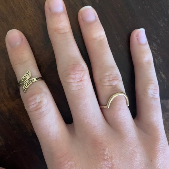 H&M | Gold Vintage Statement Stackable Rings - Picture 2 of 2